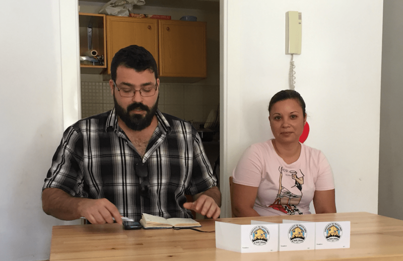 Rita Pérez y Ruymán Rodríguez, en una rueda de prensa que ofrecieron este martes (Foto TA)